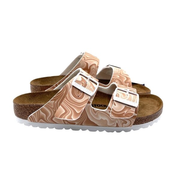 Birkenstock Shoes - Birkenstock Women's Arizona Birko-Flor / Sandals - New Beige - Size 6